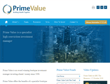 Tablet Screenshot of primevalue.com.au